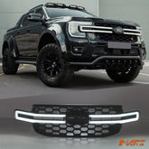 Front bumper bar Grill Grille Bodykit with LED DRL lights for NEW GEN Ford Ranger & Everest 2022 - 2025 - Mars Performance